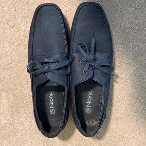 Navy Blue Men's Boat Shoes